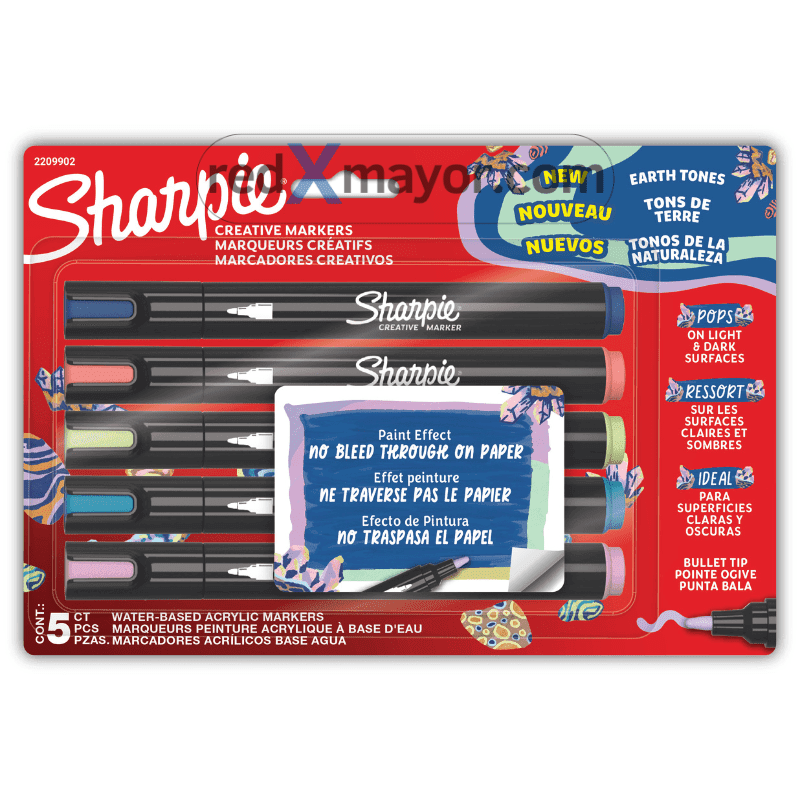 Imagen de SHARPIE ACRILICO MARCADORES CREATIVOS TONOS DE LA NATURALEZA 1