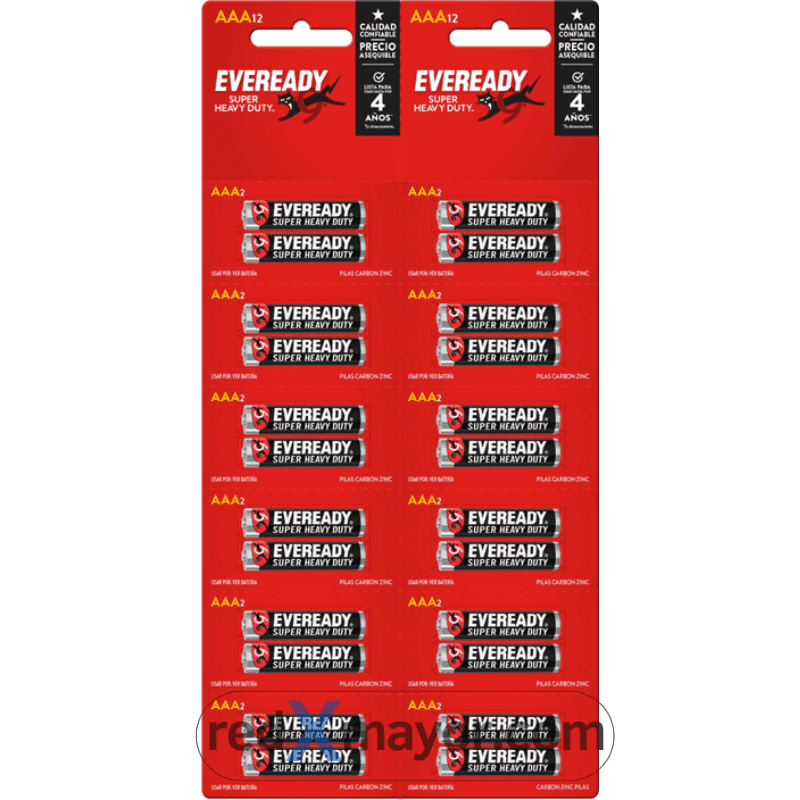 Imagen 1 de EVEREADY® CARBON ZINC PILA AAA