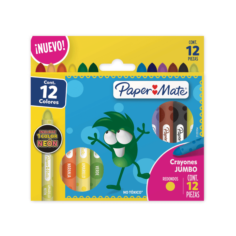Imagen 1 de PAPER MATE® CRAYONES REDONDOS GRUESOS