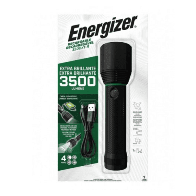 Imagen 1 de ENERGIZER® LINTERNA ALUMINIO RECARGABLE 3500XT-R LUMENS