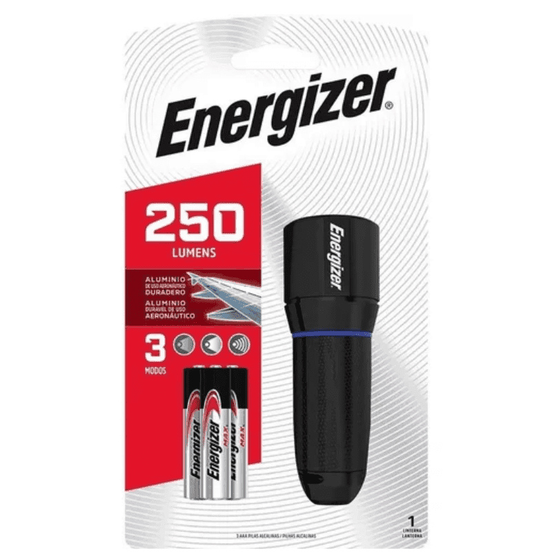 Imagen 1 de ENERGIZER® LINTERNA METALICA COMPACTA CON 3AAA -  250 LUMENS