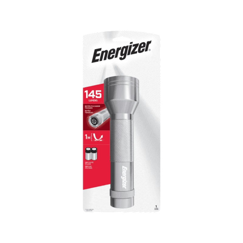 Imagen 1 de ENERGIZER® LINTERNA METALICA VALUE - 160 LUMENS - PARA 2 PILAS D