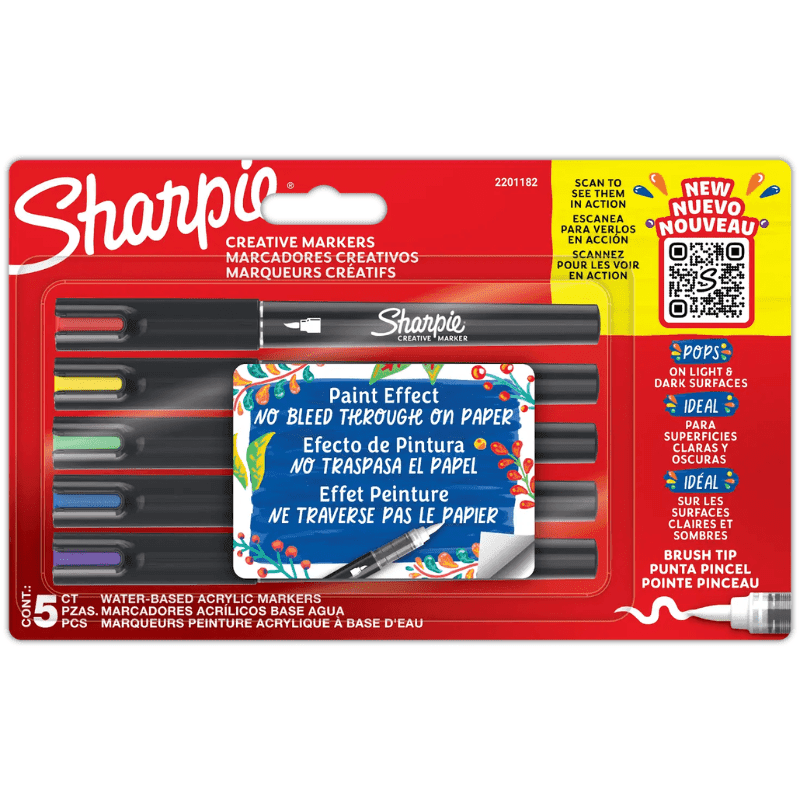 Imagen 1 de SHARPIE MARCADORES CREATIVOS ACRILICOS  PUNTA PINCEL
