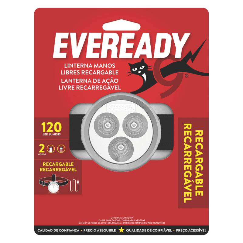 Imagen 1 de EVEREADY® LINTERNA MANOS LIBRES RECARGABLE