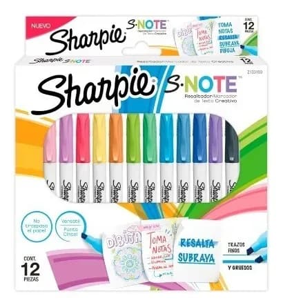 Imagen 1 de SHARPIE RESALTADORES MARCADORES S-NOTE