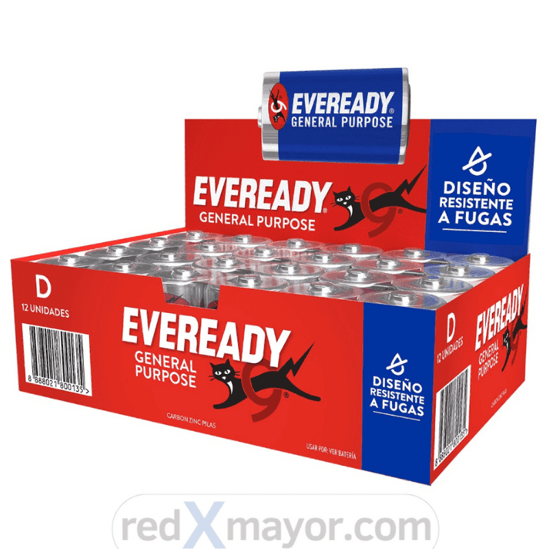 Imagen 1 de EVEREADY® BLUE CARBON ZINC PILA D