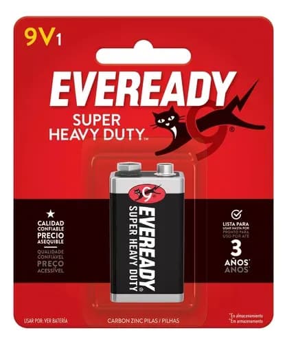 Imagen 1 de EVEREADY® CARBON ZINC BATERIA 9V