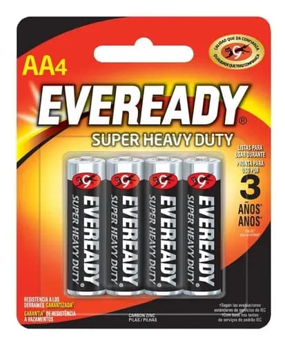 Imagen 1 de EVEREADY® CARBON ZINC PILA AA